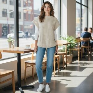 108 - Open Side Pullover Sweater